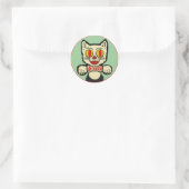 Retro Cat Sticker (Tas)