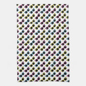 Retro Cat Sunglazen Patroon Theedoek (Verticaal)