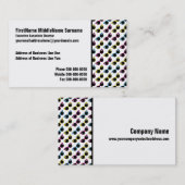 Retro Cat Sunglazen Patroon Visitekaartje (Voorkant / Achterkant)