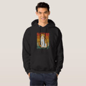 Retro Cat  Vintage Scottish Fold Cat Hoodie (Voorkant volledig)