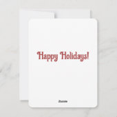 Retro Cat Waterverf Illustratie Vakantie Kaart (Achterkant)