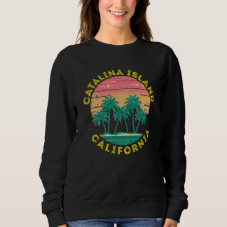 Retro Catalina Island Vacation Souvenir Palm Tree Trui
