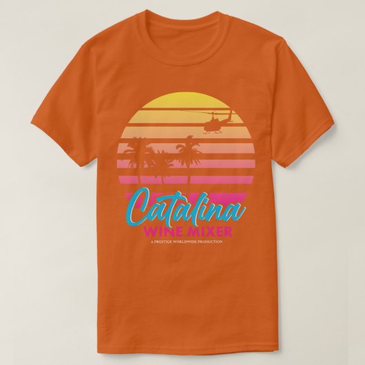 Retro Catalina Wine Mixer T-shirt (Design voorkant)