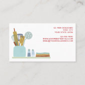 Retro Catering Visitekaartje (Achterkant)