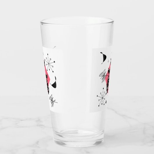 Retro Cats Atomic Starburst Moderne Middeleeuw Glas (Rechts)