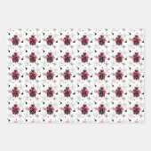 Retro Cats Atomic Starburst Moderne Middeleeuw Inpakpapier Vel (Voorkant)