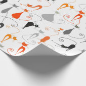 Retro Cats Cadeaupapier (Hoek)
