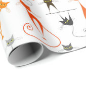 Retro Cats Cadeaupapier (Rol Hoek)