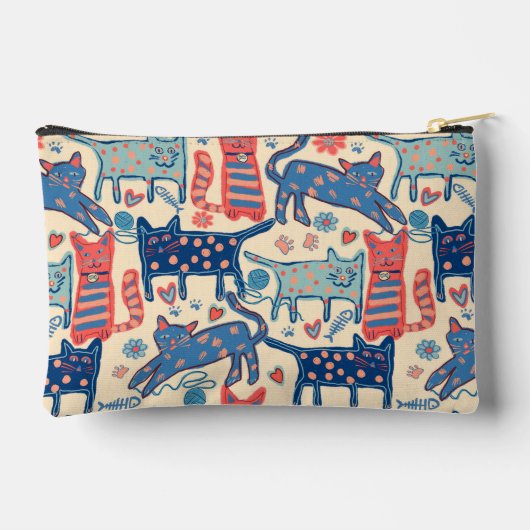 Retro Cats  Etui (Achterkant)