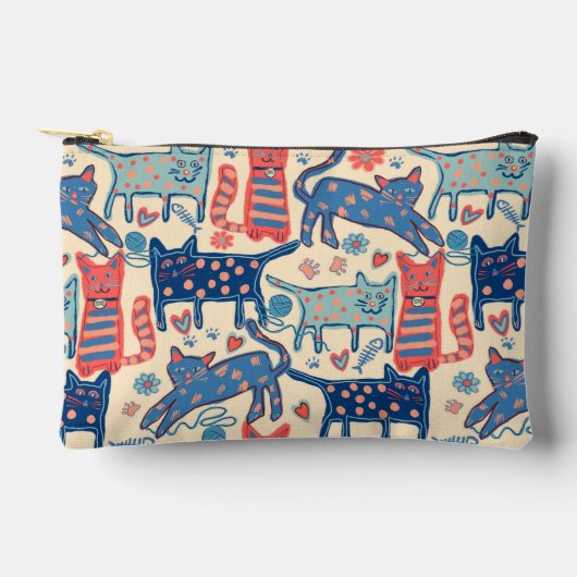Retro Cats Etui (Voorkant)