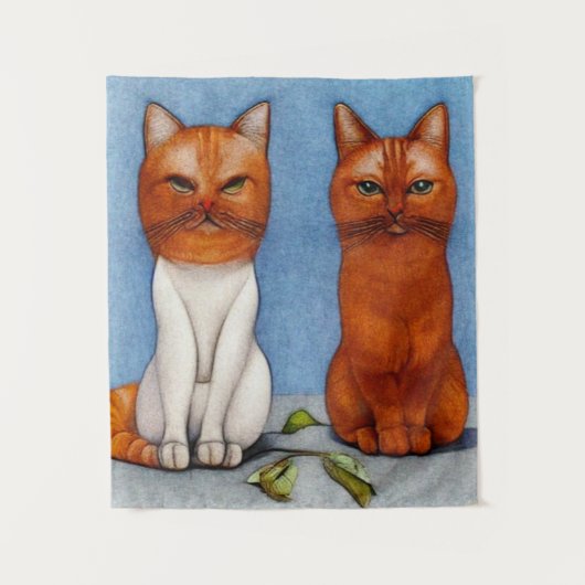 Retro Cats MIx Wandkleed (Voorkant)