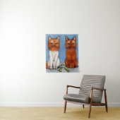 Retro Cats MIx Wandkleed (In situ)