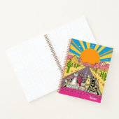 Retro Cats on Vacation Take a Road Trip Journal Notitieboek (Binnen)