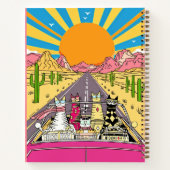 Retro Cats on Vacation Take a Road Trip Journal Notitieboek (Achterkant)