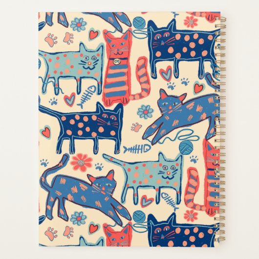 Retro Cats  Planner (Achterkant)