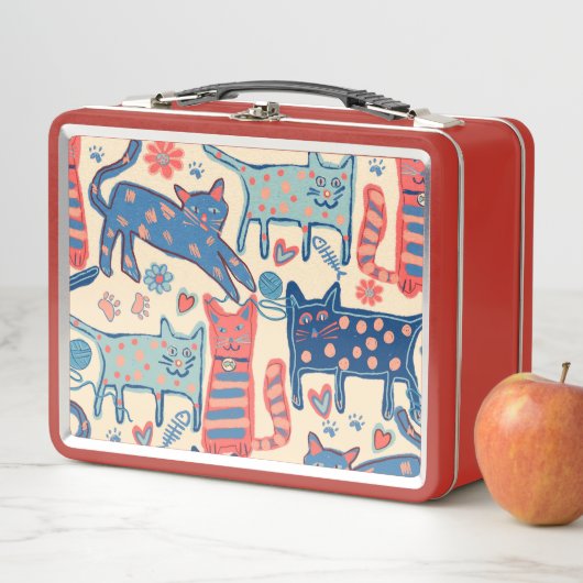 Retro Cats Print (In situ)