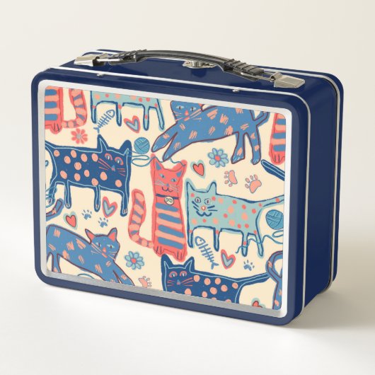 Retro Cats Print (Achterkant)