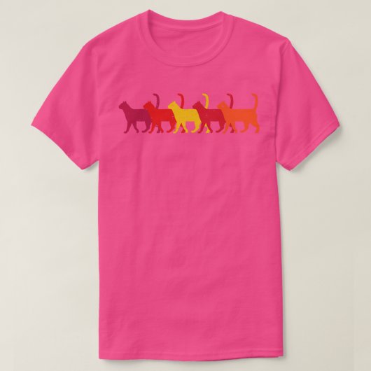 Retro Cats T-shirt (Design voorkant)