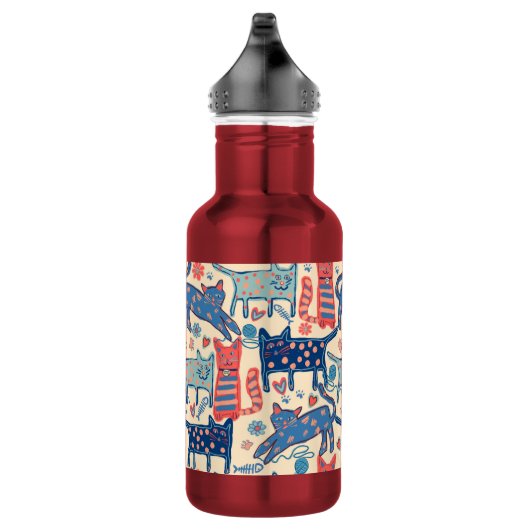 Retro Cats Waterfles (Rechts)