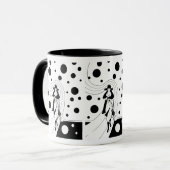 Retro-catwalkmodel, vintage art deco mode mok (Voorkant links)