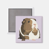 Retro Cavia 'Betty' Koelkast Magneet (Voorkant / Achterkant)