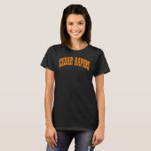 Retro  Cedar Rapids City Verenigde Staten T-shirt (Voorkant volledig)
