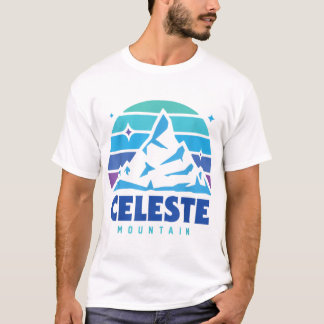 Retro Celeste  Design Mountain-spelsysteem T-shirt