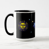 Retro Celestial Art Sun Moon Stars Planet Comet Mok (Links)