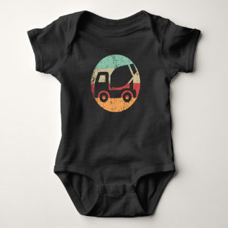 Retro Cement Truck  Stijl Cement Truck Drive Romper
