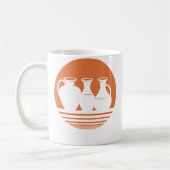 Retro Ceramic Vase Pottery Koffiemok (Links)