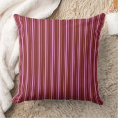  Retro Cerise & Fuchsia Ticking Gestreept Kussen (Deken)