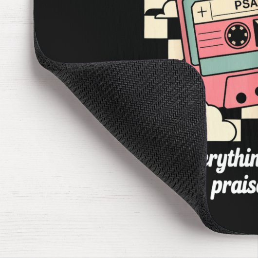 Retro Cette Made To Worship Psalms 150_6 Christian Muismat (Hoek)