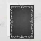 Retro Chalkboard Afstuderen BBQ Uitnodiging (Achterkant)
