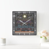 Retro Chalkboard je bent mijn Sunshine Clock Vierkante Klok (Huis)