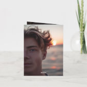 Retro Chalkboard Schets Fotogradatie Afstudeerder Bedankkaart (Achterkant)