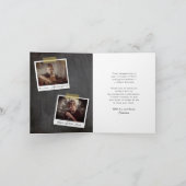 Retro Chalkboard Schets Fotogradatie Afstudeerder Bedankkaart (Binnen)