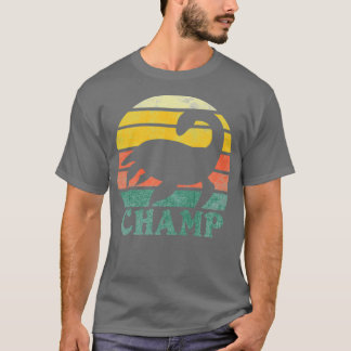  Retro Champ Lake Champlatte Monster Grafisch T-shirt