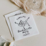 Retro Champagne Bruidsmeisje Uitnodiging Servet<br><div class="desc">Onze Champagnetherapie Bruidsmeisje Papieren Servetten combineren stijlvolle eenvoud met de leuke uitstraling van retro design. Overeenkomende items in Cava-feestdesign.</div>