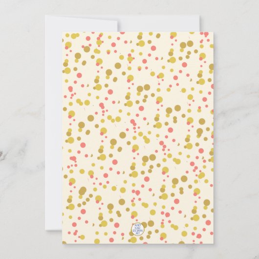 Retro Champagne  Cool Bachelorette Party Kaart (Achterkant)