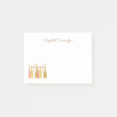 Retro Champagnetflessen Glam Retro 1960s Stijl Post-it® Notes (Voorkant)
