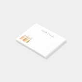 Retro Champagnetflessen Glam Retro 1960s Stijl Post-it® Notes (Schuin)