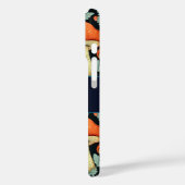 Retro champignons Flowers gepersonaliseerd Case-Mate iPhone Case (Achterkant / Links)