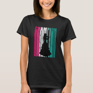 Retro Champion van Artistic Violin Blauwgroen spee T-shirt