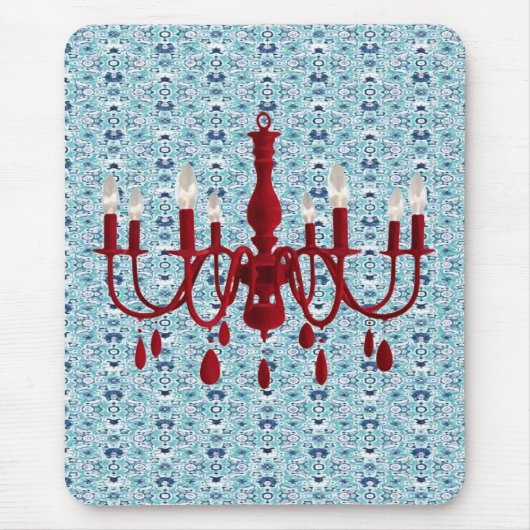 Retro Chandelier Glamor ~ Mousepad Muismat (Voorkant)