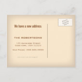  Retro Change of Address Briefkaart (Achterkant)