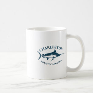 Retro Charleston South Carolina Vintage Vissen Bo Koffiemok