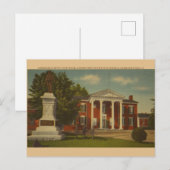 Retro Charlottesville Civil War Monument Briefkaar Briefkaart (Voorkant / Achterkant)