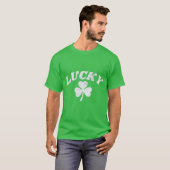 Retro Charm Lucky Clover St. Patrick's Day T-shirt (Voorkant volledig)