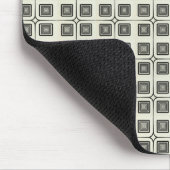Retro Charm Squares Mousepad, zwart Muismat (Hoek)
