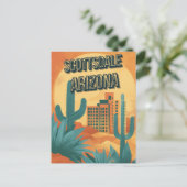Retro Charm van Scottsdale -  Arizona Briefkaart (Staand voorkant)